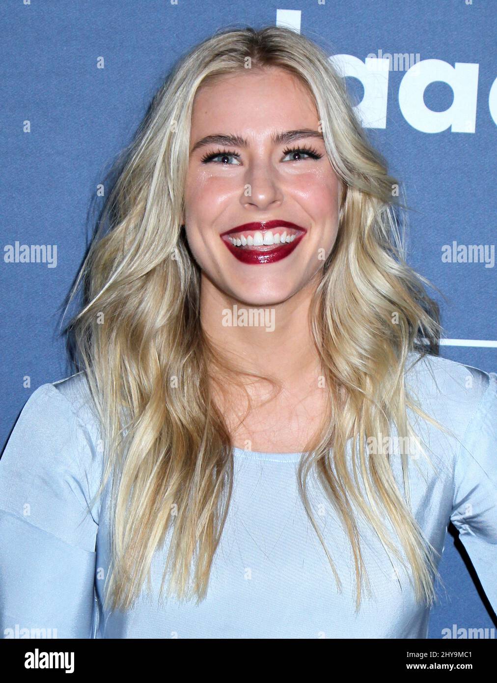 Alexandra Turshen attending the 27th annual GLAAD Media Awards in Los Angeles, California. Stock Photo