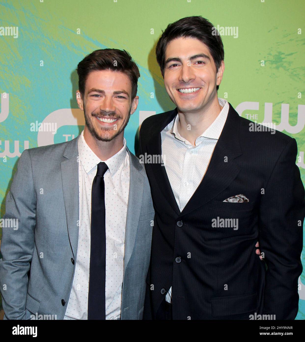 Grant Gustin And Brandon Routh Attending The Cw Networks 2016 Upfront