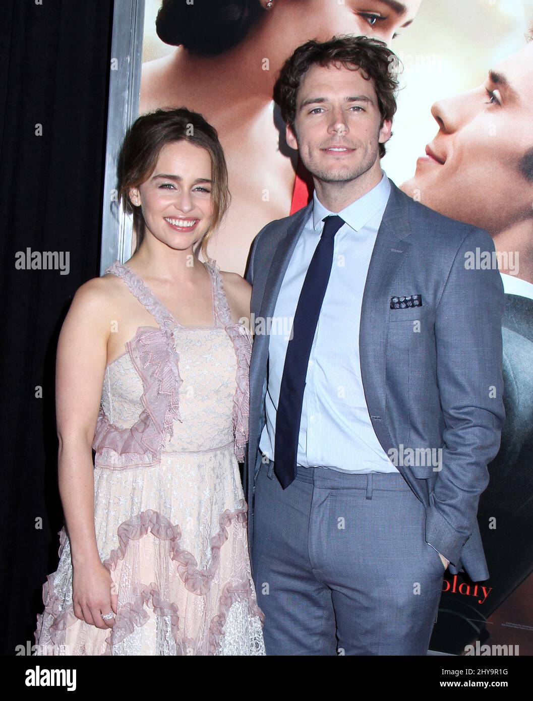Emilia Clarke and Sam Claflin attending the 'Me Before You' Premiere in