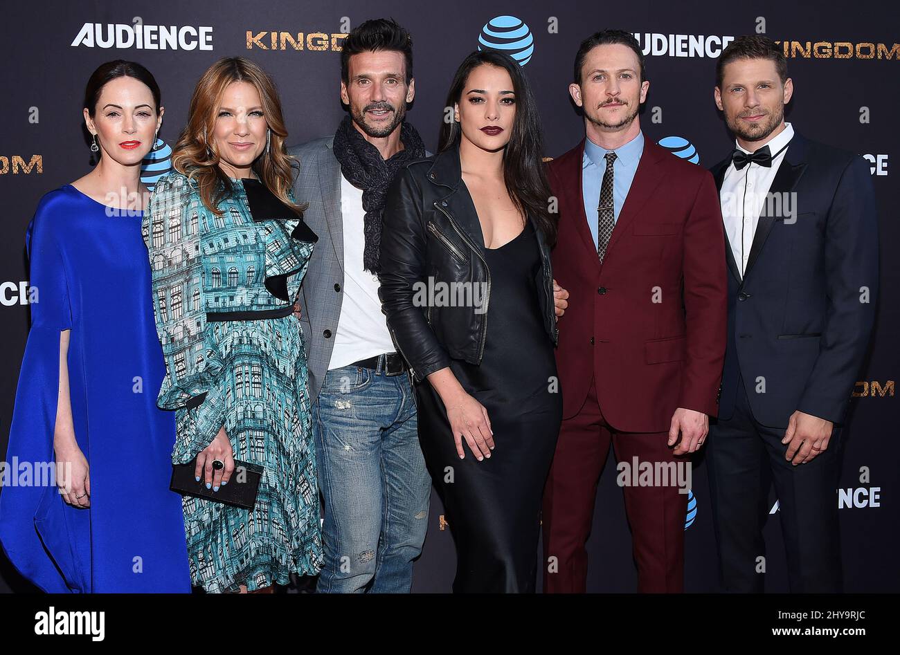 Joanna Going, Kiele Sanchez, Frank Grillo, Natalie Martinez, Jon attends the LA Premiere of Season Two 'Kingdom' held at Harmony Gold on Wednesday, May 25, 2016, in Los Angeles. Stock Photo