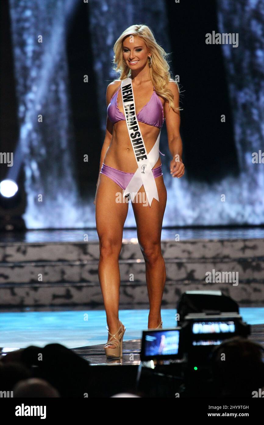 Miss New Hampshire USA, Jessica Strohm on stage during the 2016 MISS