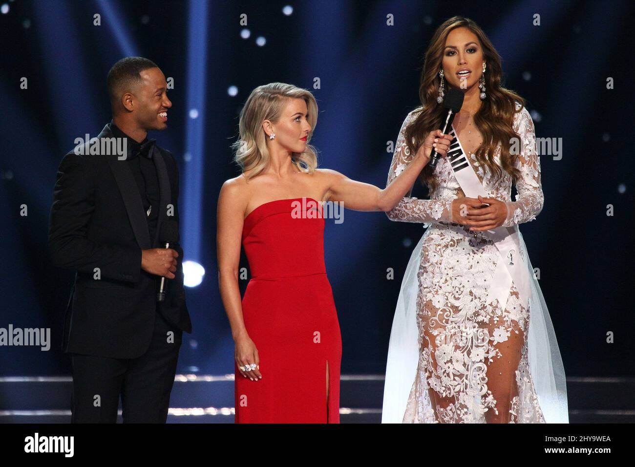 Terrence J, Julianne Hough, Miss Hawaii USA, Chelsea Hardin during The