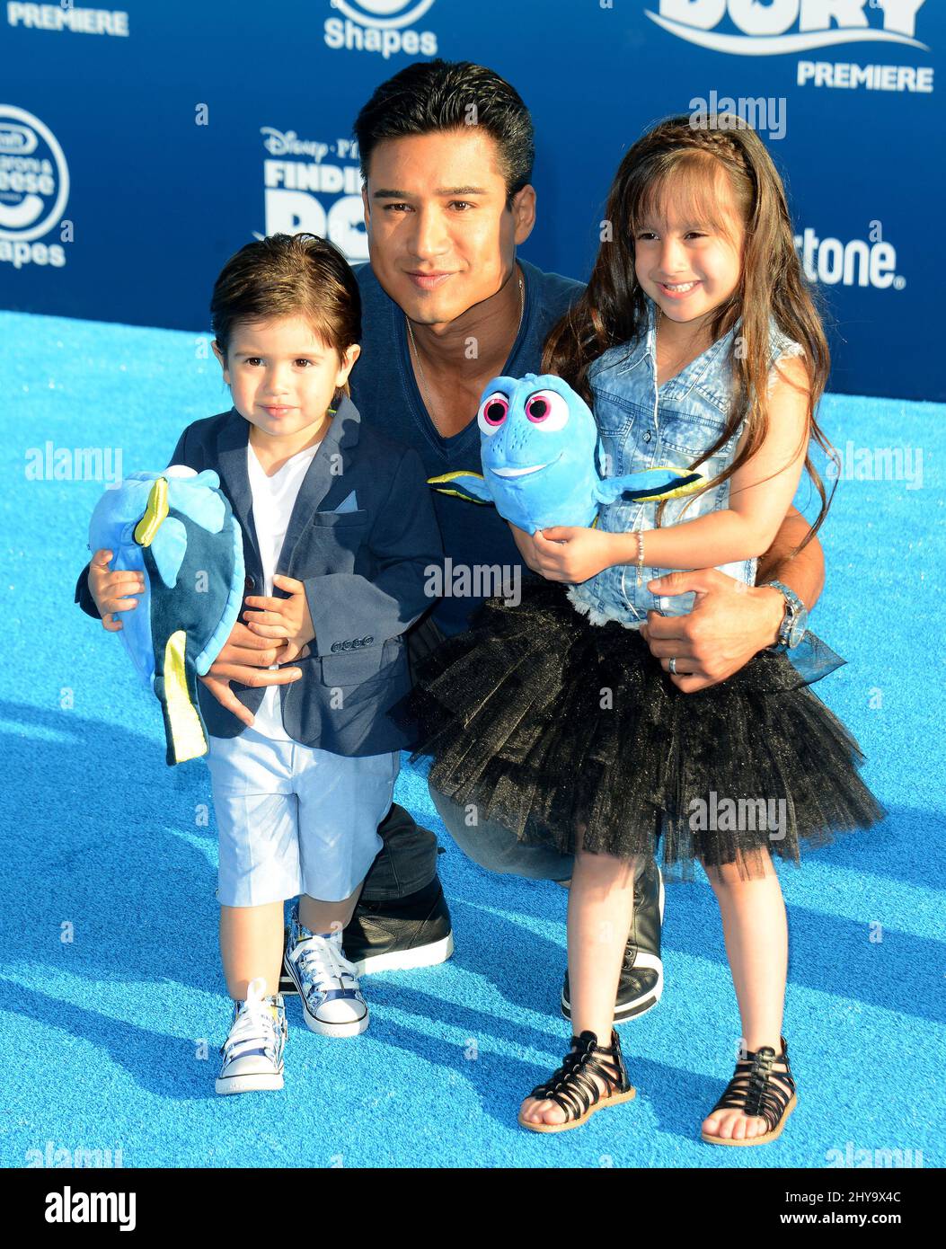 Mario Lopez, Gia Francesca Lopez, Dominic Lopez attending the Finding