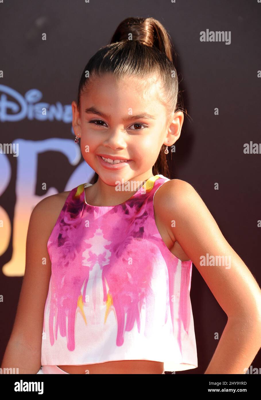 Ariana Greenblatt attending the premiere of 'The BFG' in Los Angeles. Stock Photo