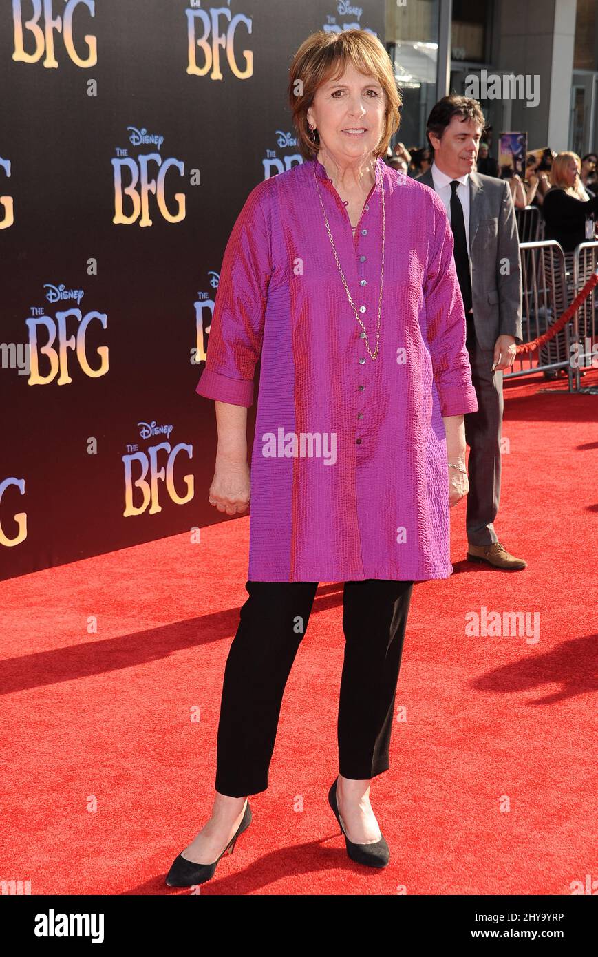 Penelope Wilton attending the premiere of 'The BFG' in Los Angeles. Stock Photo