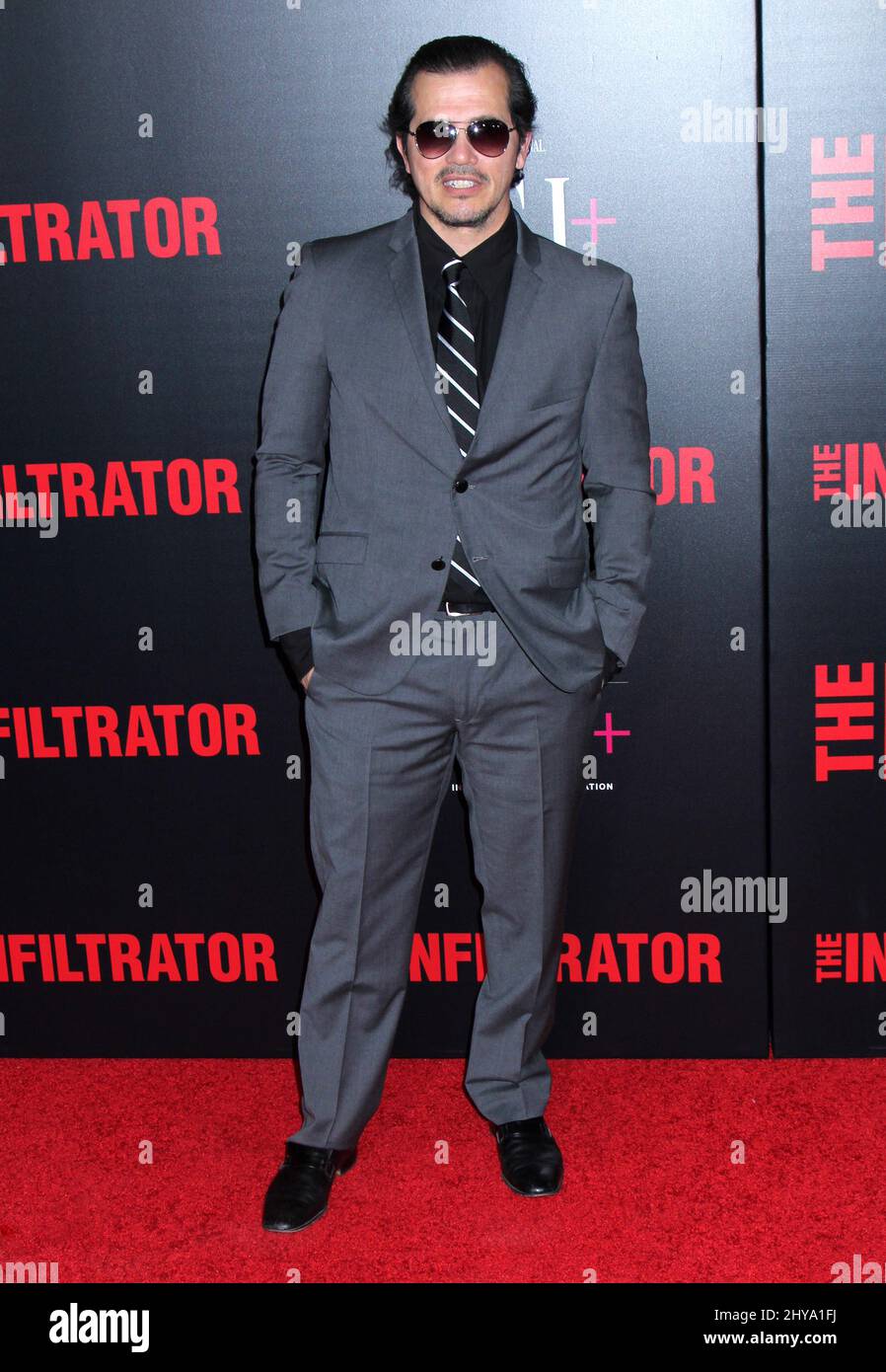 John Leguizamo attending the premiere of The Infiltrator in New York. Stock Photo