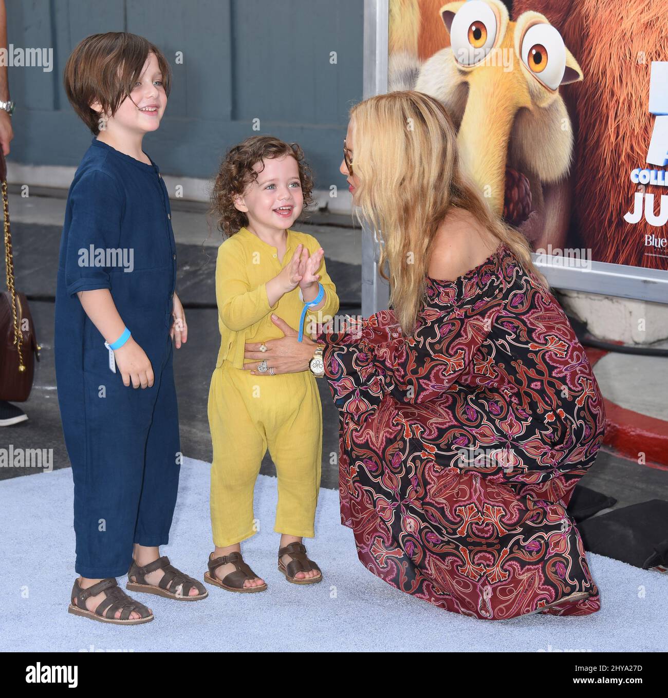 Rachel Zoe, Skyler Berman and Kaius Berman attending the 'Ice Age:  Collision Course' Friends and Family Screening held at the Zanuck Theatre  at 20th Century Fox Stock Photo - Alamy