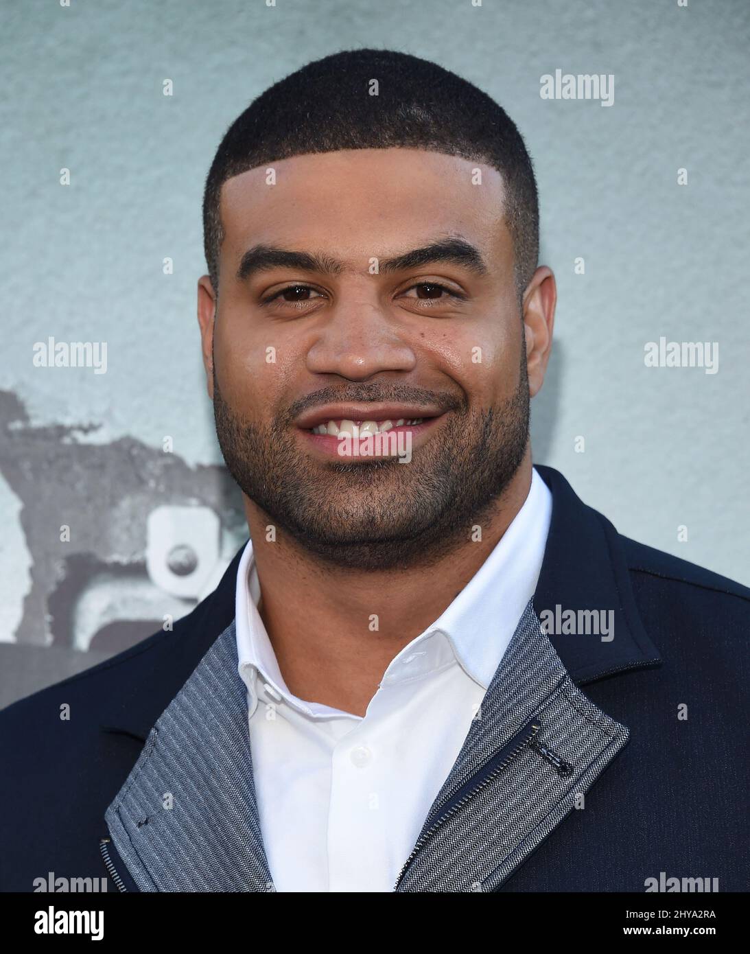 Shawne Merriman attending the Los Angeles premiere of 'Lights Out