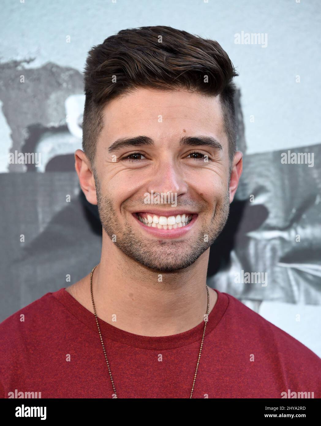 Jake Miller attending the Los Angeles premiere of 'Lights Out' Stock