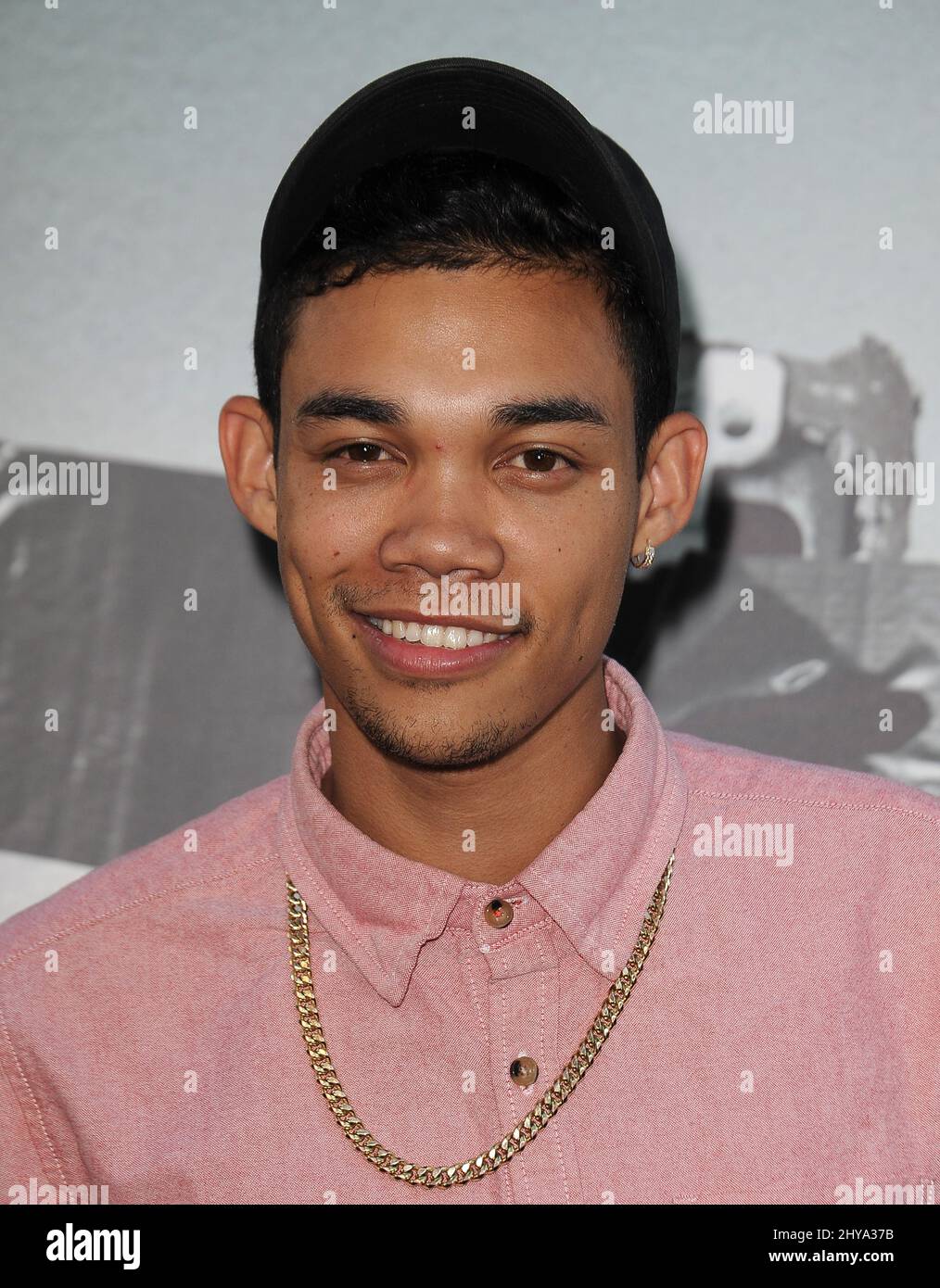 Roshon Fegan attending the Los Angeles premiere of 'Lights Out' Stock