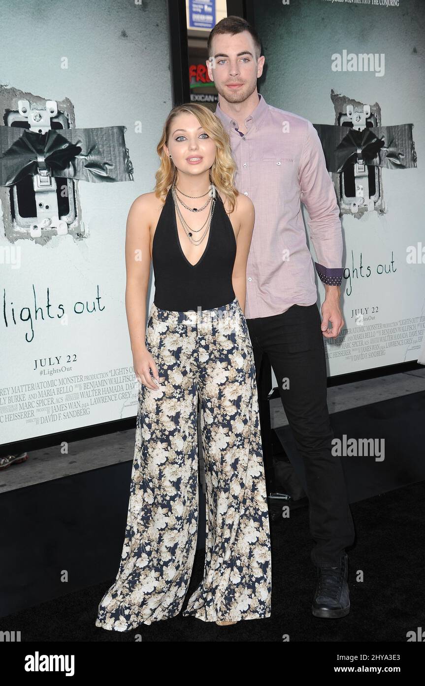 Sammi Hanratty, Lucas Watson attending the Los Angeles premiere of