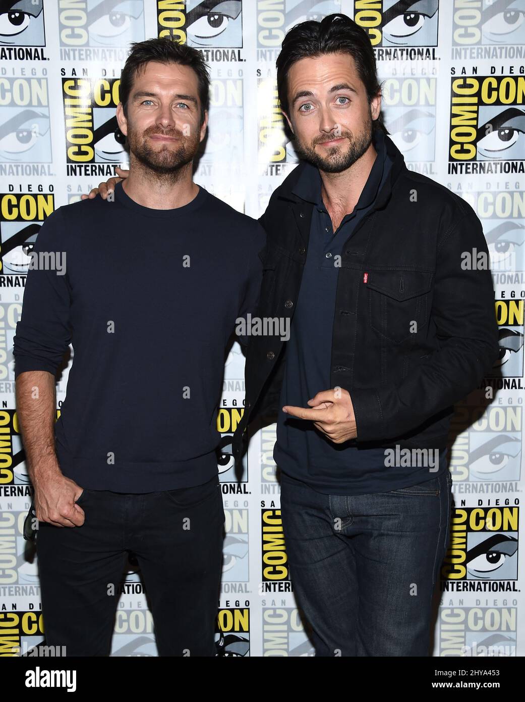 Antony Starr & Justin Chatwin from CBS attending Comic-Con 2016 in San