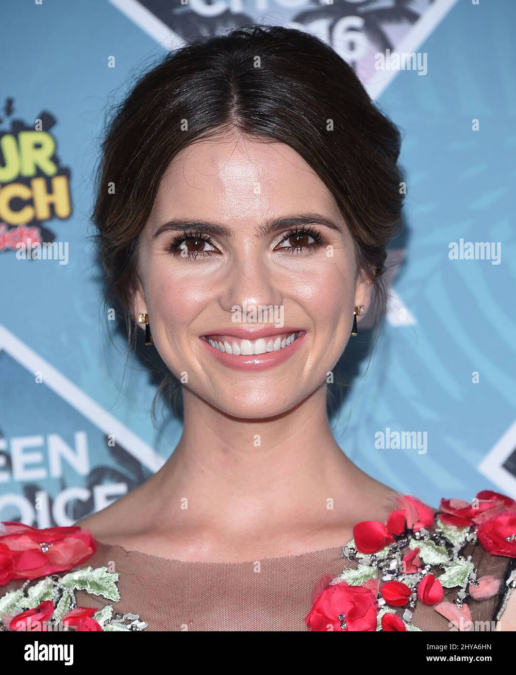 Shelley Hennig in the press room at the Teen Choice Awards 2016 held at the Forum Stock Photo