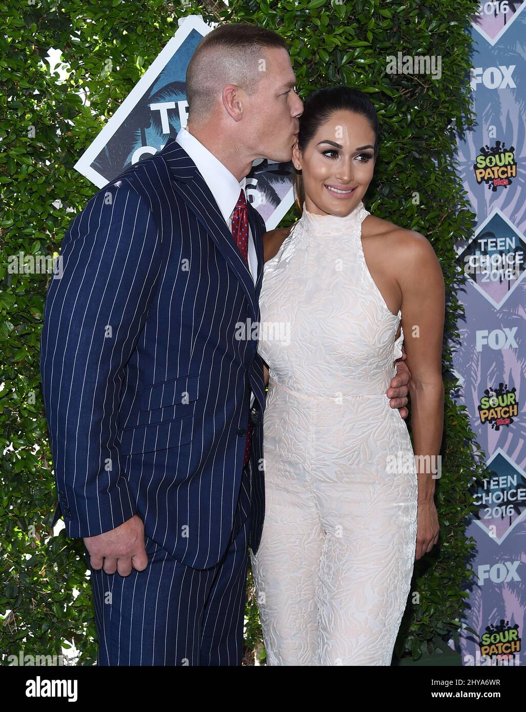John Cena & Nikki Bella arrives to the Teen Choice Awards 2016 held at ...