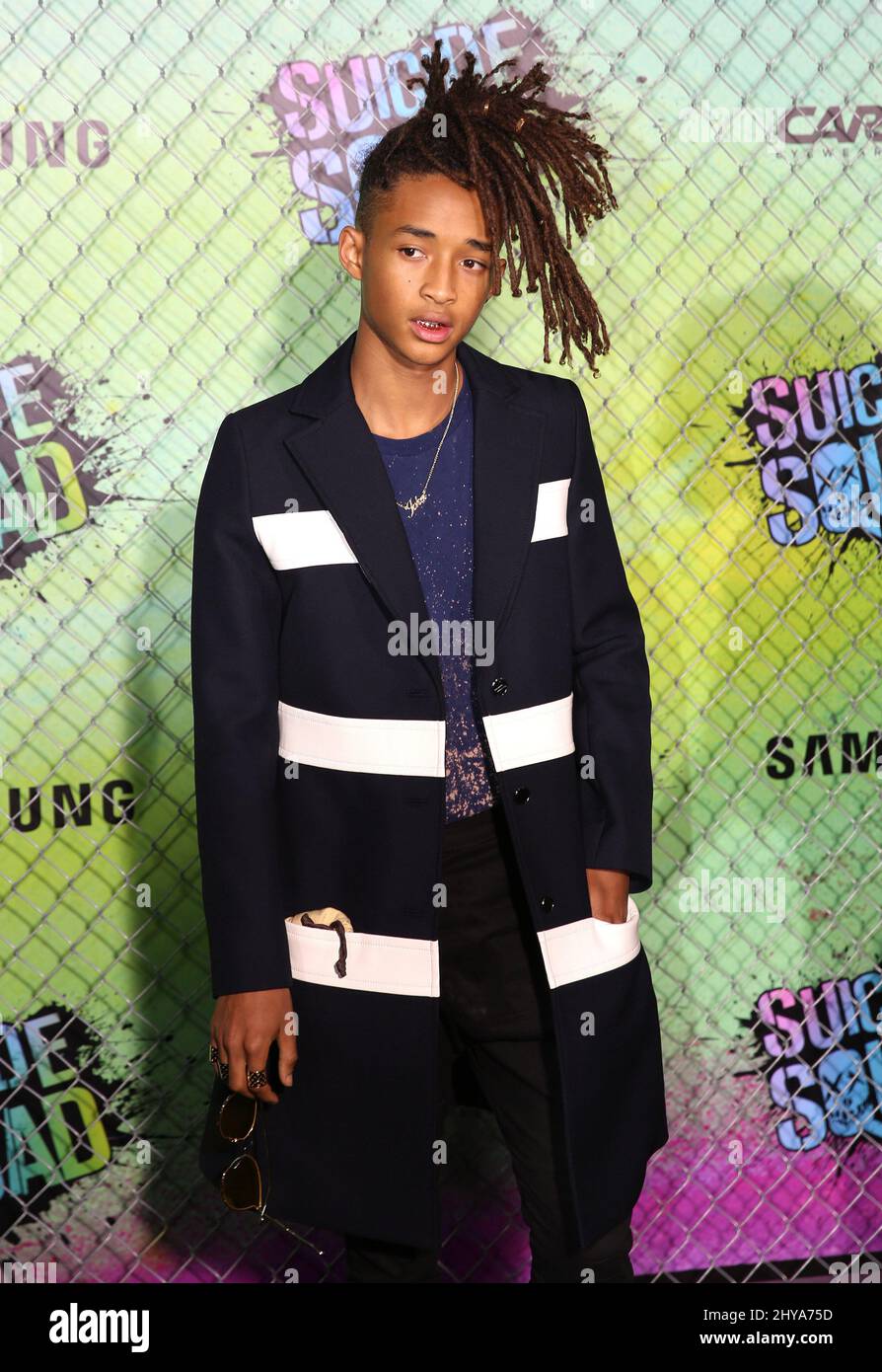 Jaden Smith attending the 'Suicide Squad' World Premiere held at The Beacon Theatre Stock Photo