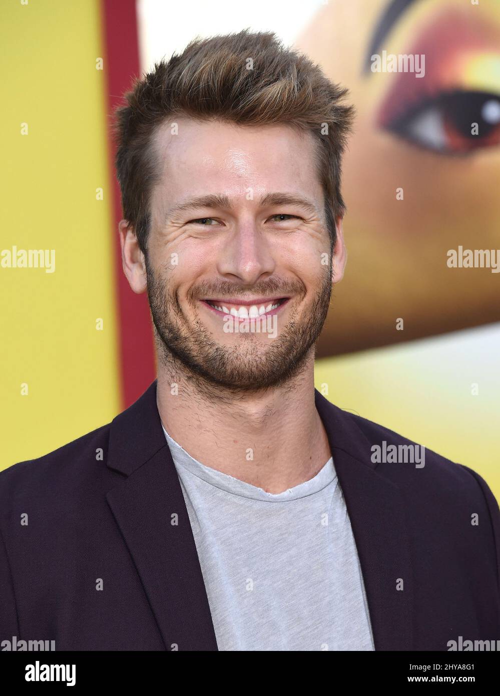 Glen Powell attending the Sausage Party world premiere held at the ...