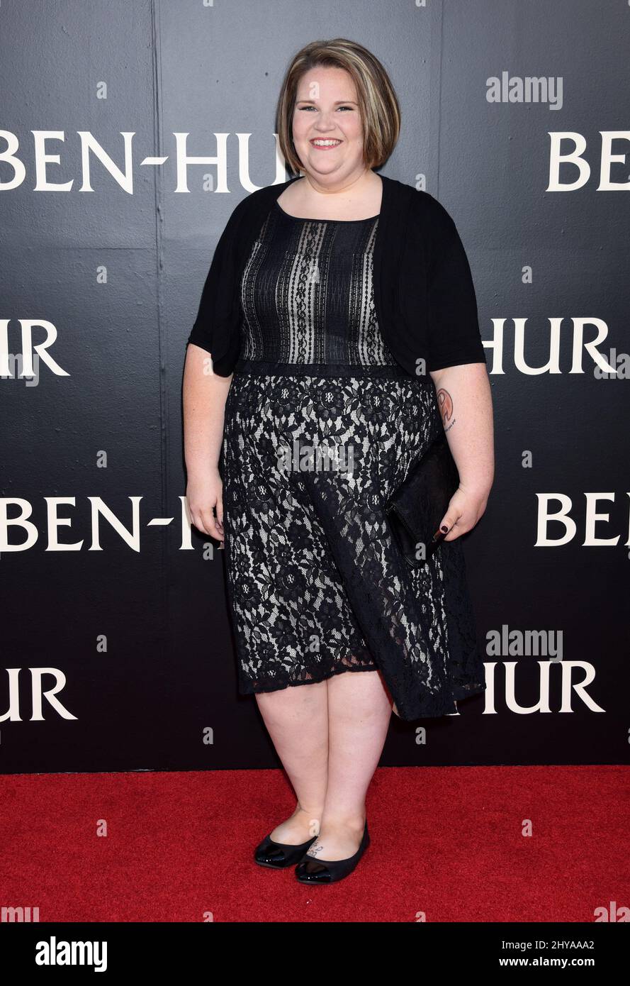 Candace Payne, aka Chewbacca Mom attends the "Ben-Hur" Los Angeles ...