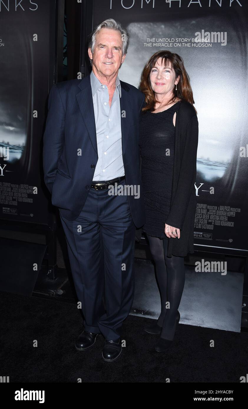 Jamey Sheridan and Colette Kilroy seen at the Los Angeles Industry Screening of Warner Bros. Pictures and Village Roadshow Pictures 'Sully' at The DGA Theater on Thursday, Sept. 8, 2016, in Los Angeles. Stock Photo