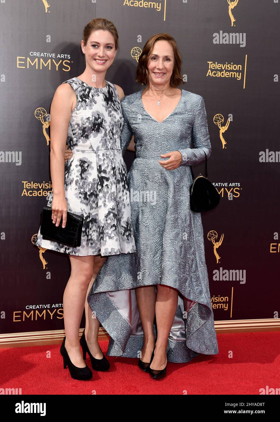 Laurie Metcalf and Zoe Perry attending the 2016 Creative Arts Emmy Awards held at the Microsoft Theatre L.A. LIVE Stock Photo