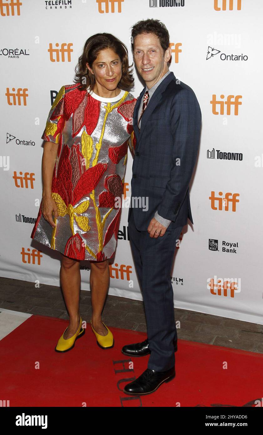 Lisa Benavides and Tim Blake Nelson attending the 'Colossal' Premiere at the 2016 Toronto International Film Festival Stock Photo