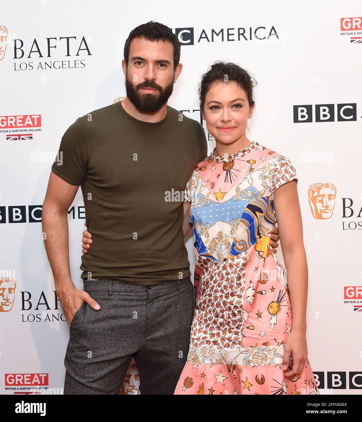 Tom Cullen and Tatiana Maslany attends BBC America British Academy of Film  and Television Arts Los Angeles TV Tea Party 2016 held at The London €“ The  Boxwood Stock Photo - Alamy