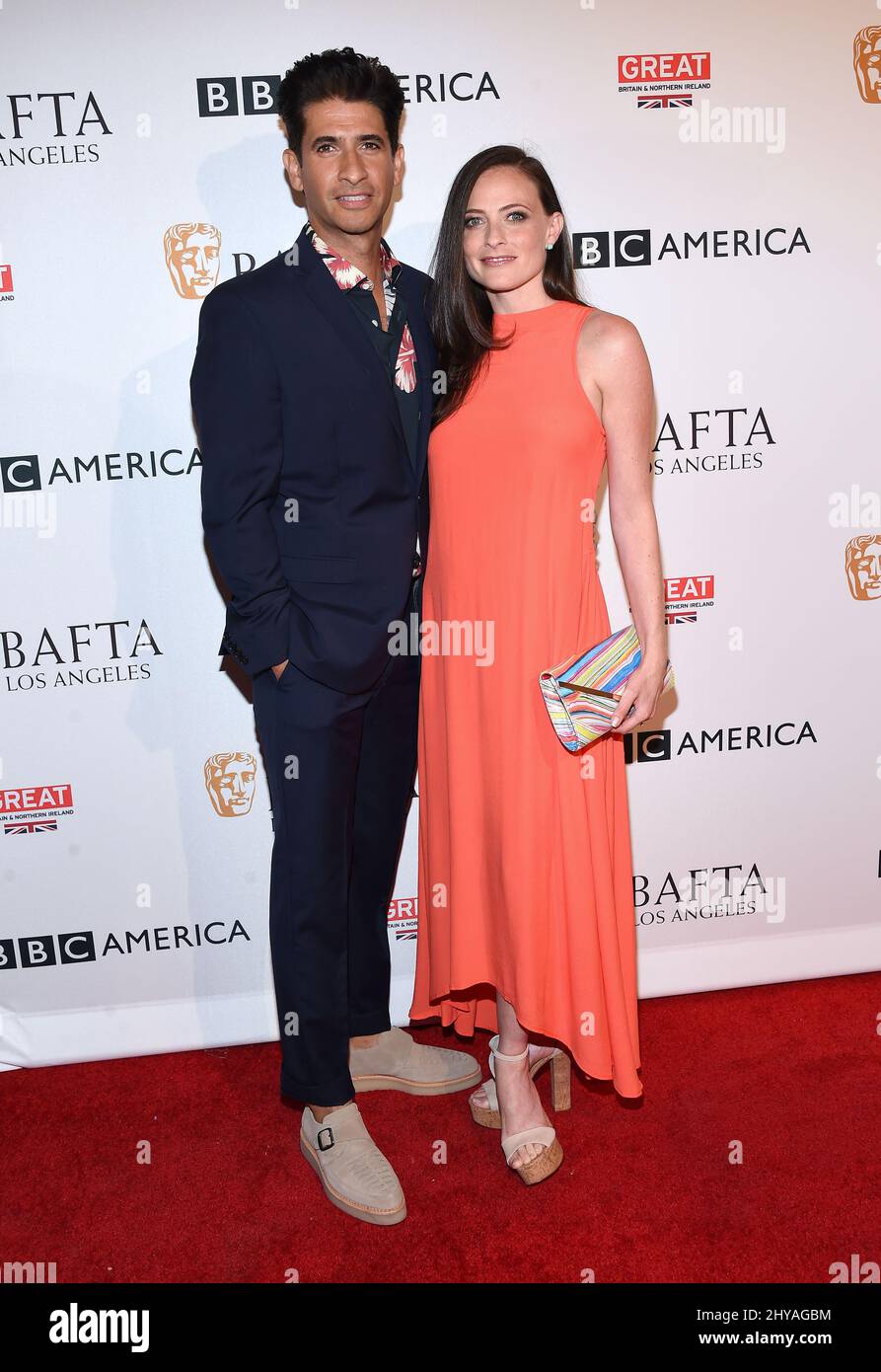 Raza Jaffrey and Lara Pulver attends BBC America British Academy of Film  and Television Arts Los Angeles TV Tea Party 2016 held at The London €“ The  Boxwood Stock Photo - Alamy