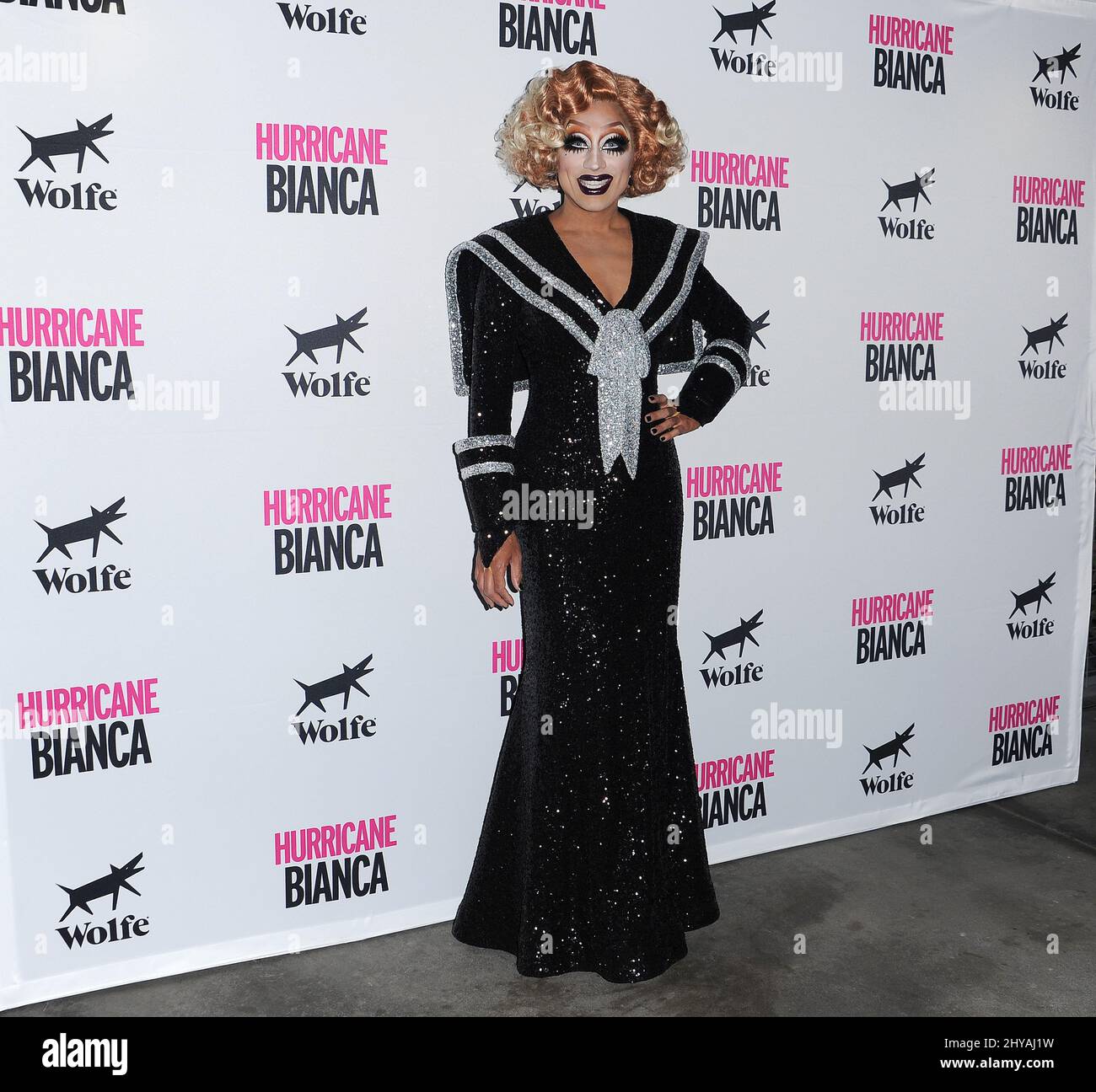 Bianca Del Rio/Roy Haylock attending the film premiere of Hurricane ...