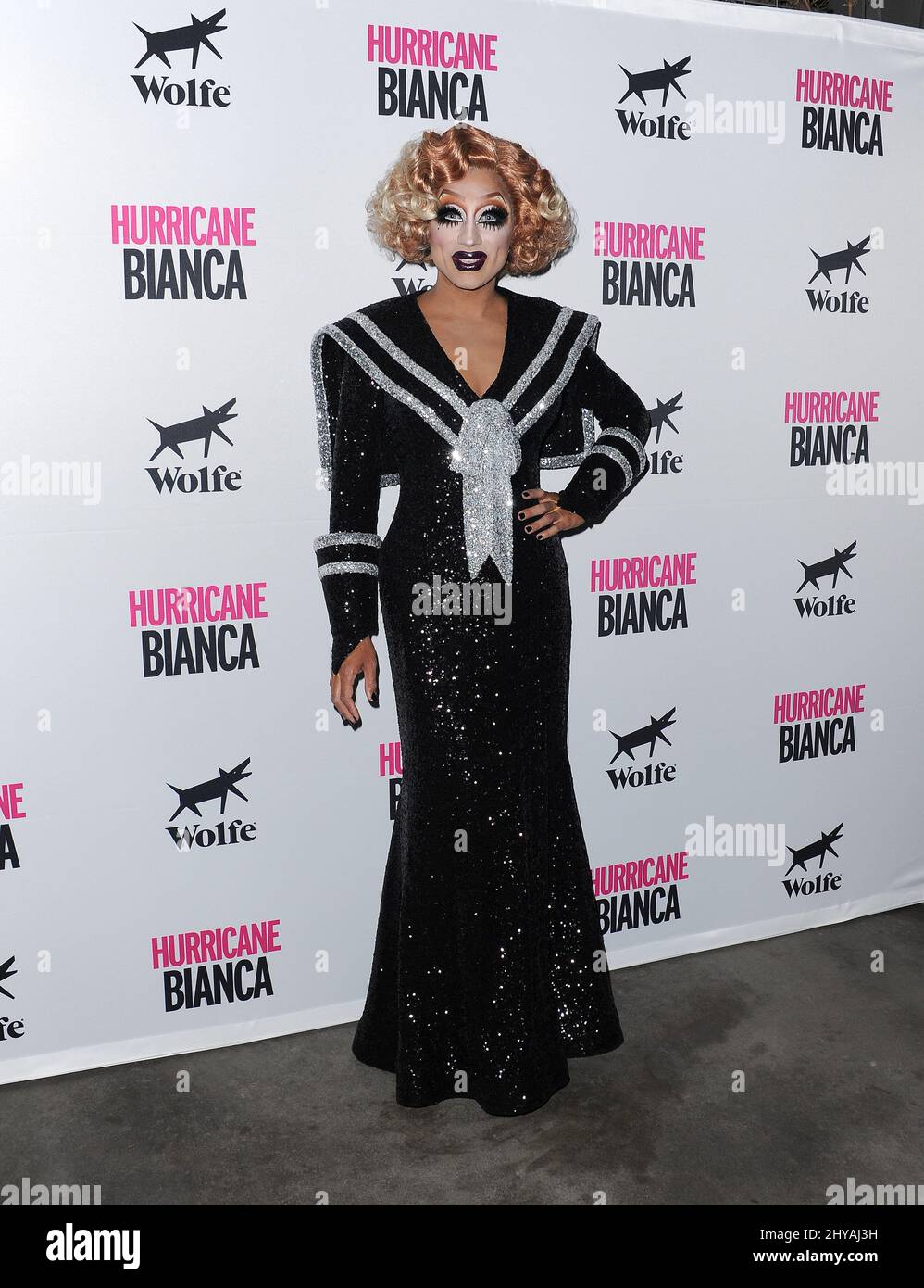 Bianca Del Rio/Roy Haylock attending the film premiere of Hurricane ...