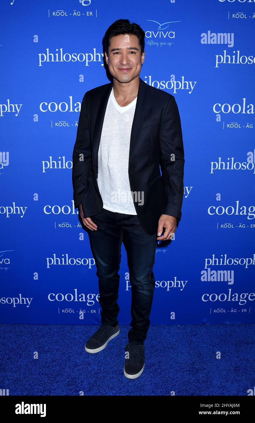 Mario Lopez during the Ellen Pompeo and Philosophy's Uplifting Miracle Worker Collection Launch held at Quixote Studio, Los Angeles Stock Photo