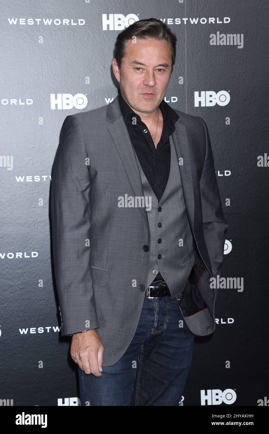 Currie Graham attending the "Westworld" premiere held at the TCL