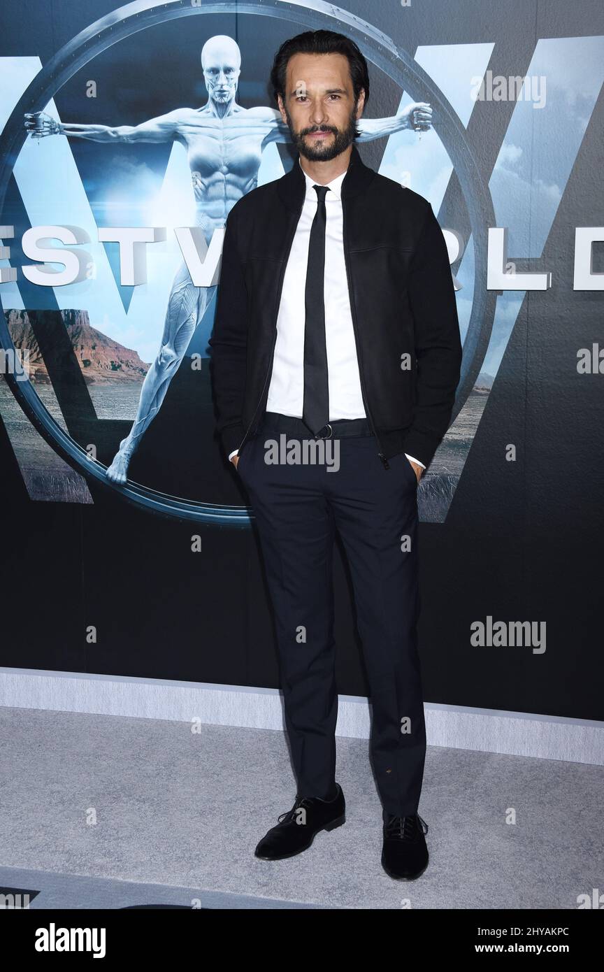 Rodrigo Santoro attending the "Westworld" premiere held at the TCL Chinese Theatre in Los Angeles, USA. Stock Photo