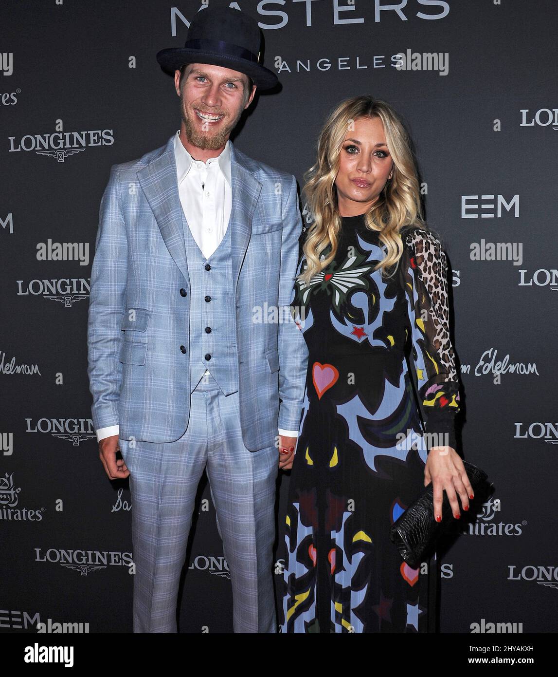 Kaley Cuoco, Karl Cook attends Longines Masters Los Angeles Gala held