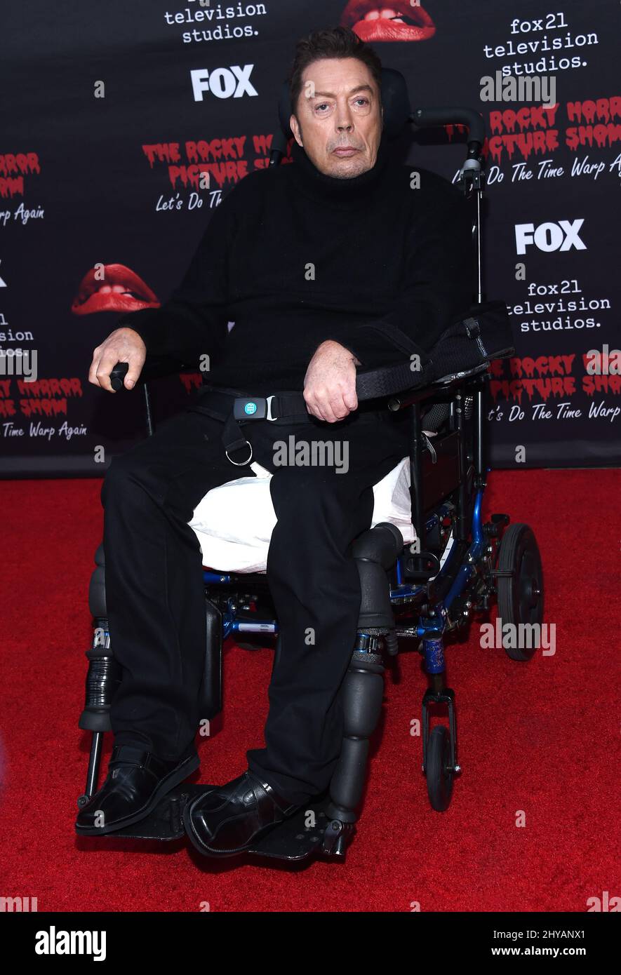 Tim Curry attending the Rocky Horror Picture Show: Let's Do The Time Warp Again Premiere held at The Roxy, in Los Angeles, California. Stock Photo