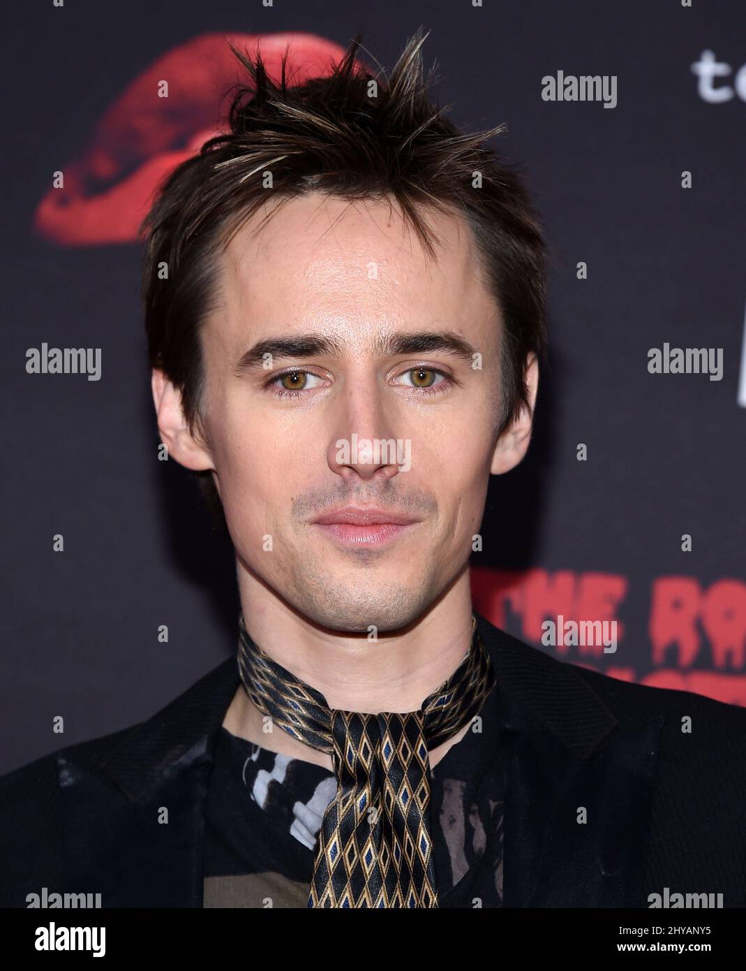 Reeve Carney attending the Rocky Horror Picture Show: Let's Do The Time Warp Again Premiere held at The Roxy, in Los Angeles, California. Stock Photo