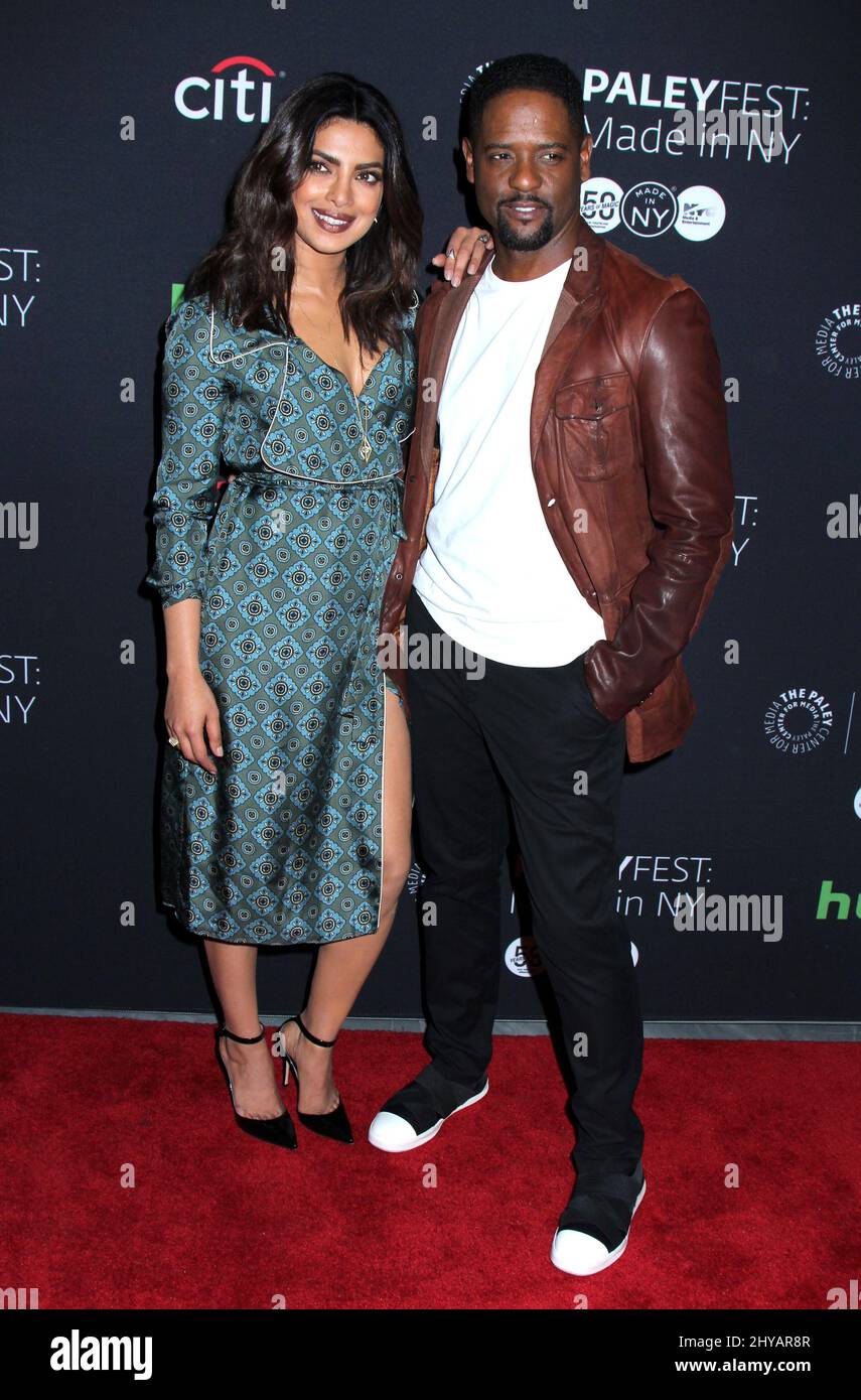 Priyanka Chopra & Blair Underwood attending the 'Quantico' PaleyFest ...