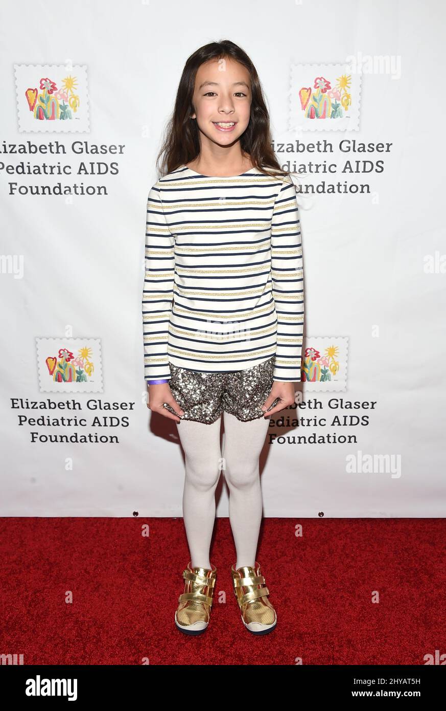 Aubrey Anderson-Emmons attending The Elizabeth Glaser Pediatric AIDS ...