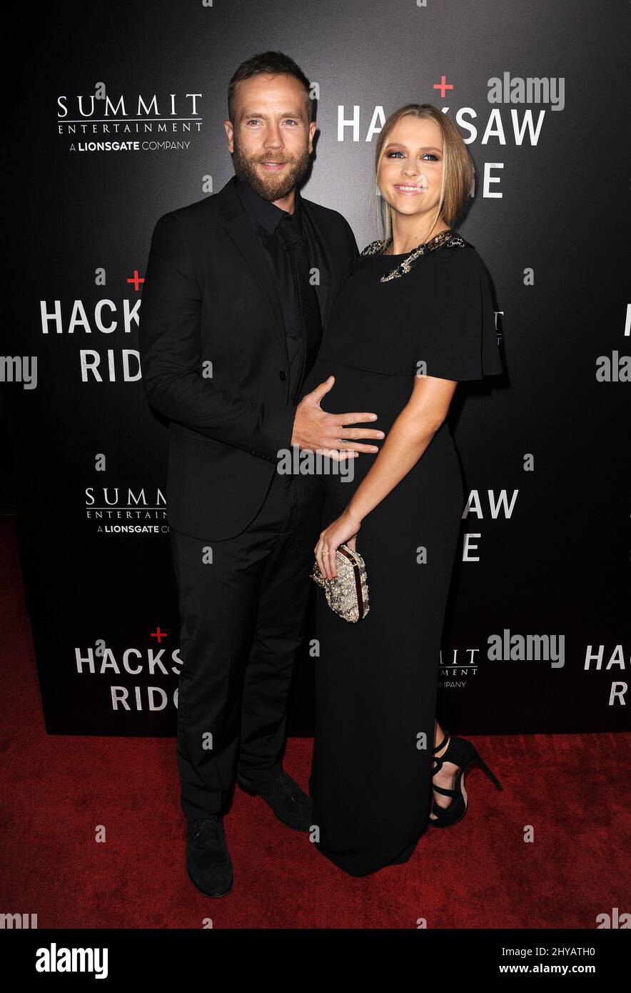 Teresa Palmer, Mark Webber attending the premiere of 'Hacksaw Ridge' in ...