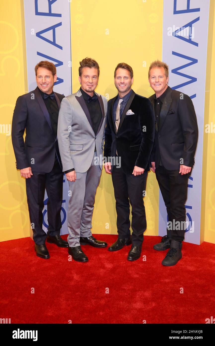 Parmalee attending the ABC CMA Awards held at the Bridgestone Arena in Nashville, Tennessee. Stock Photo