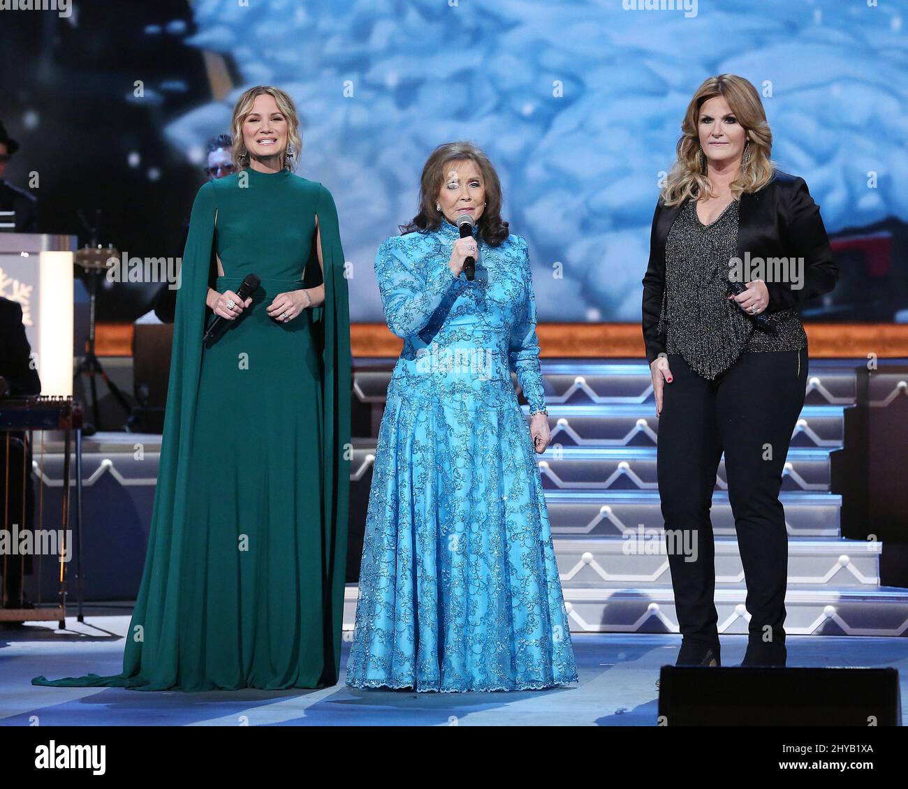 Jennifer Nettles,Loretta Lynn,Trisha Yearwood during the CMA Country
