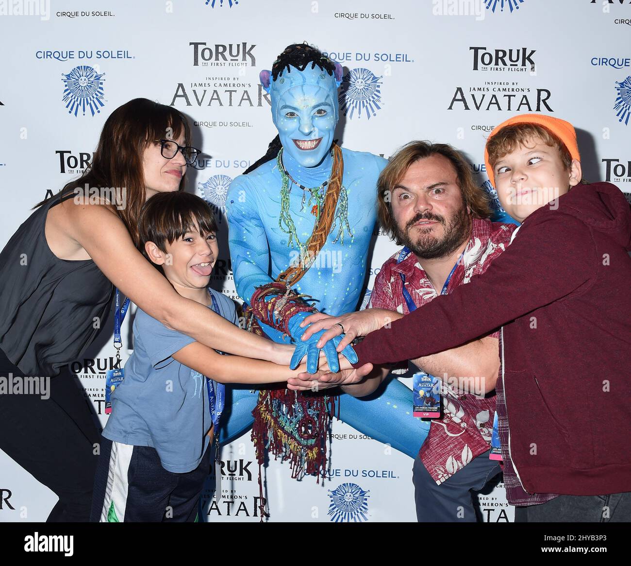 Jack Black with his son Samuel Black at Coldwater Park Los Angeles,  California - 11.10.09 Stock Photo - Alamy