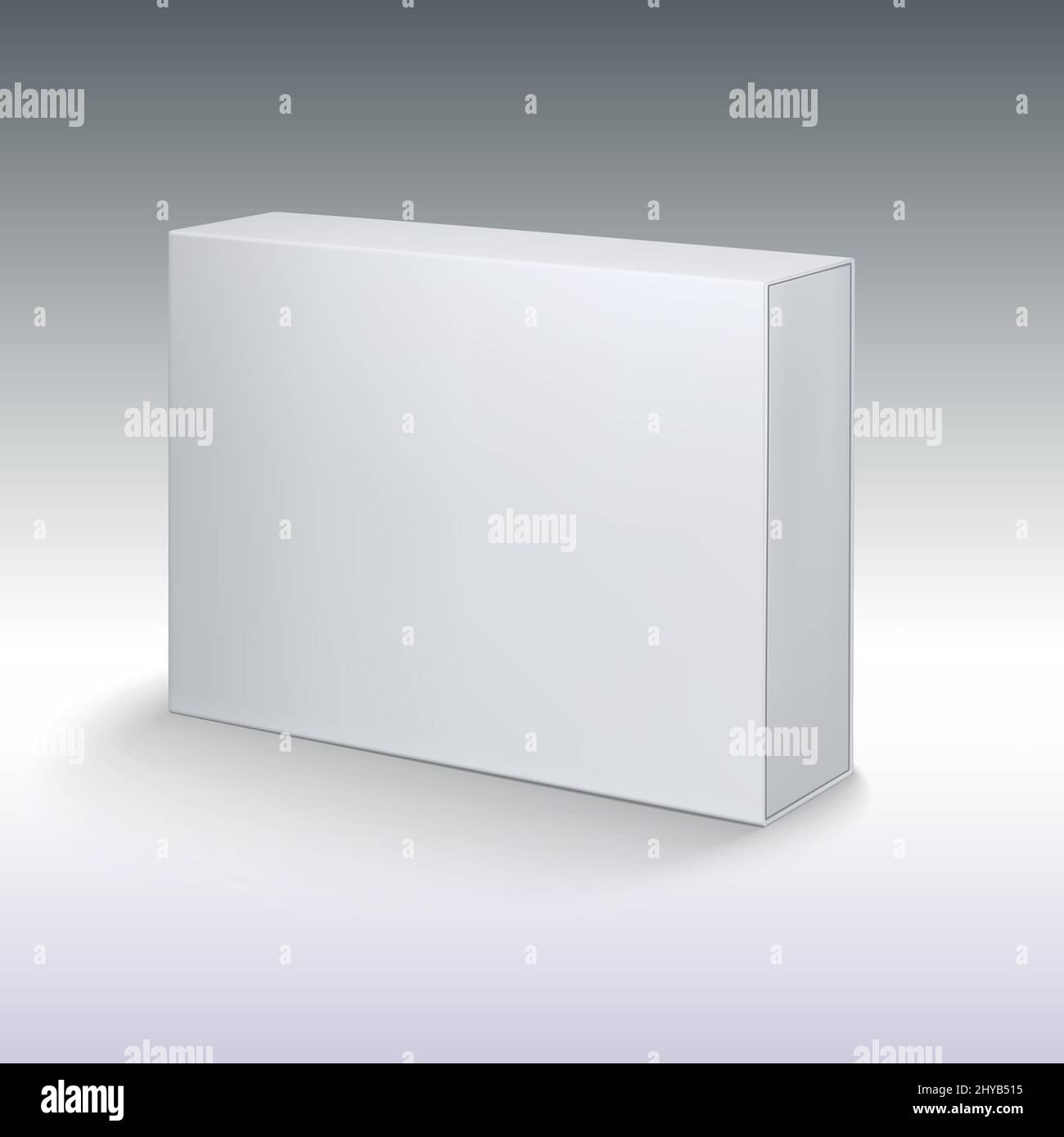 White product cardboard, package box mockup Stock Vector Image & Art ...