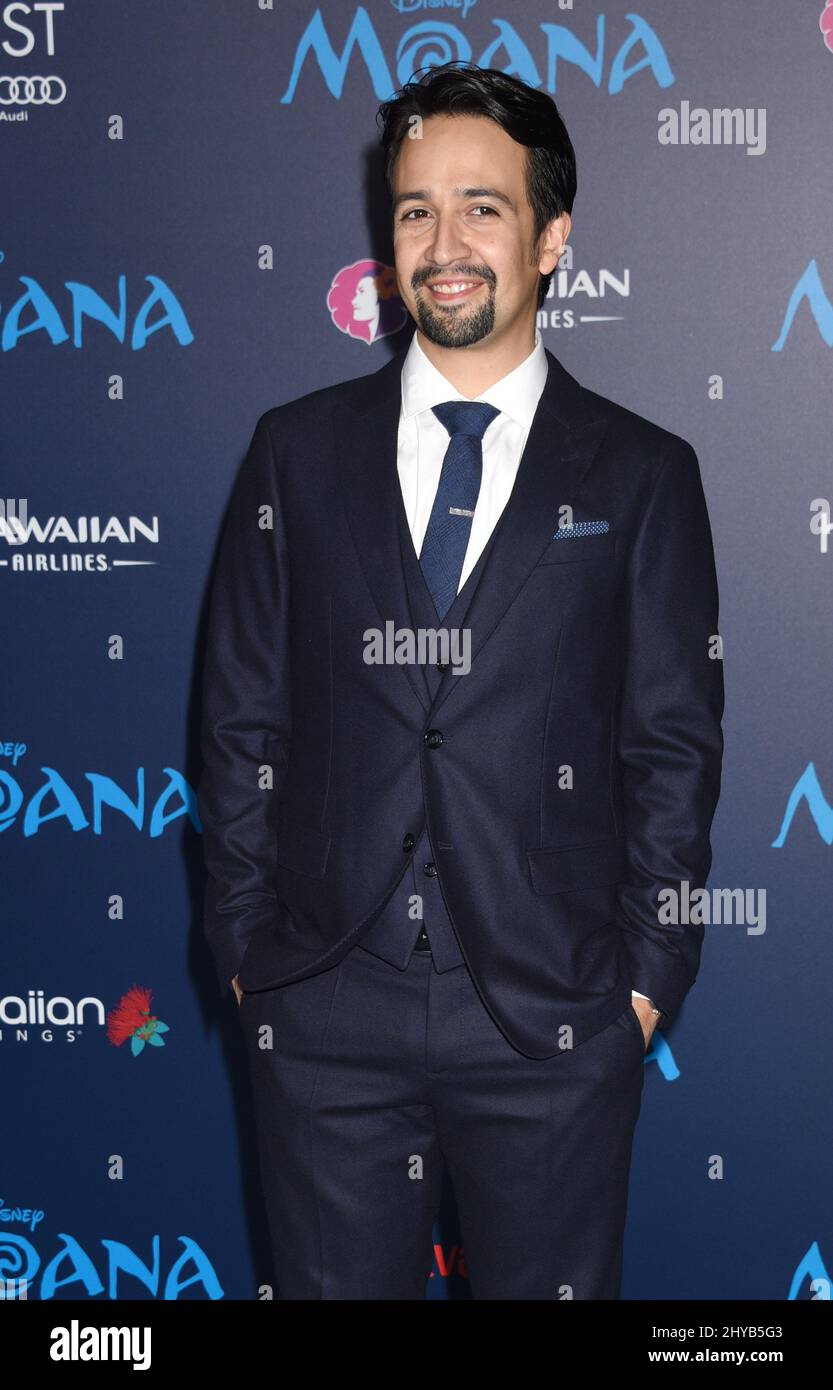 Lin-Manuel Miranda attending the Premiere of 'Moana' in Los Angeles Stock Photo