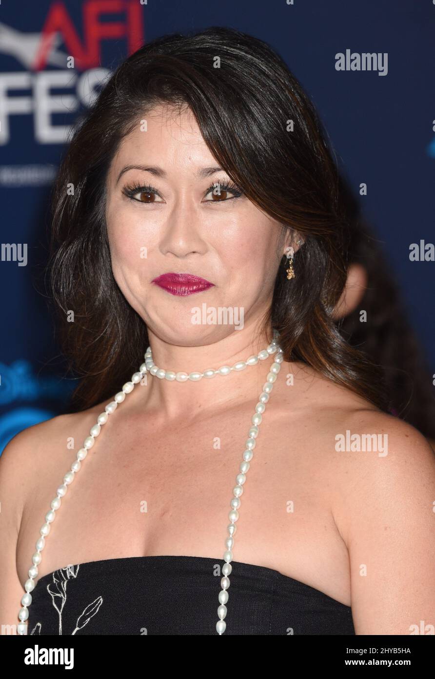 Kristi Yamaguchi attending the Premiere of 'Moana' in Los Angeles Stock