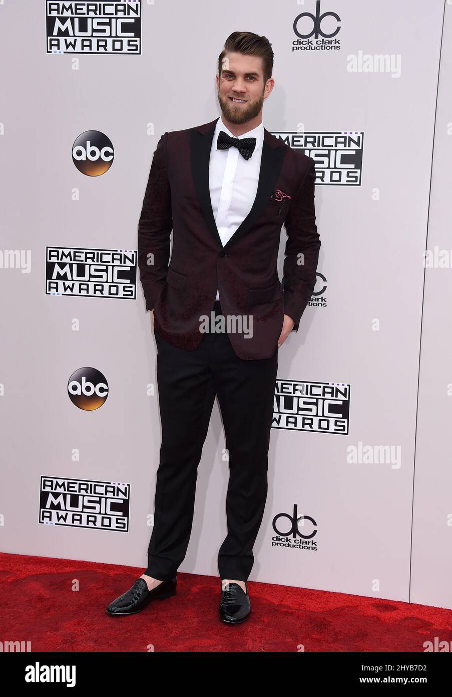 Bryce Harper arriving for The 44th Annual American Music Awards held at