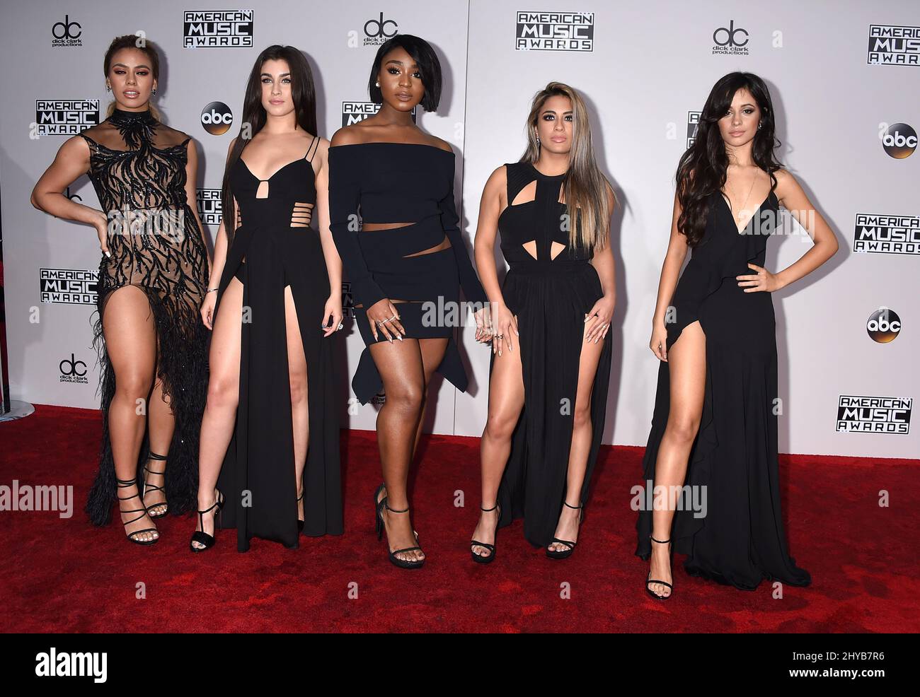 Fifth Harmony arriving for The 44th Annual American Music Awards held