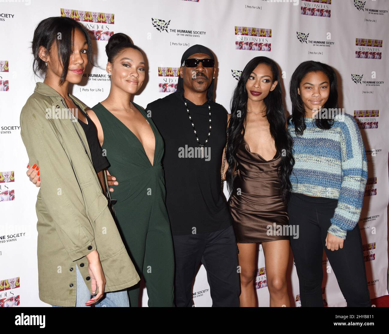 Zola Murphy, Bria Murphy, Eddie Murphy, Shayne Murphy and Bella Murphy