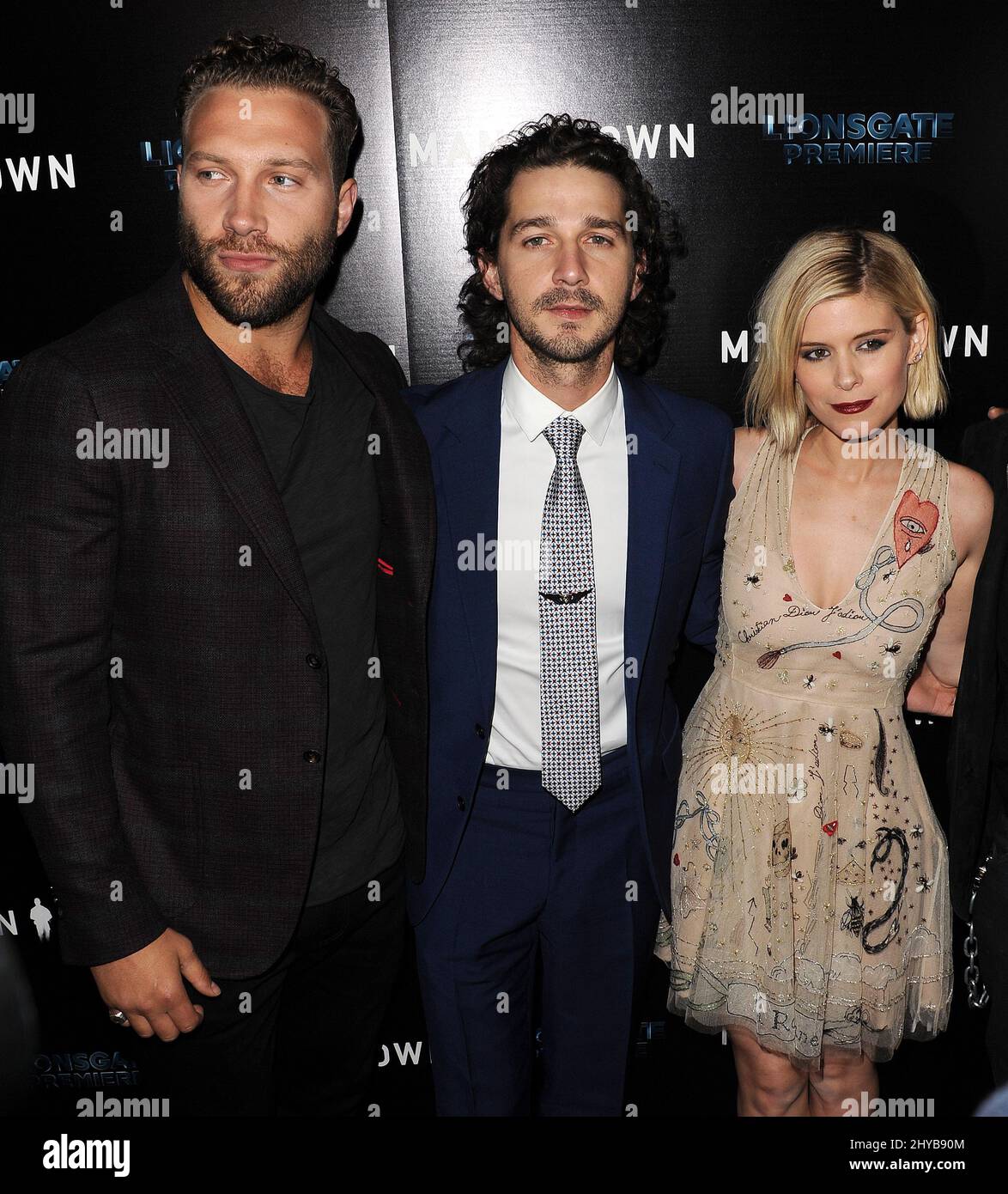 Jai Courtney, Shia LaBeouf, Kate Mara attending the 'Man Down' Los ...