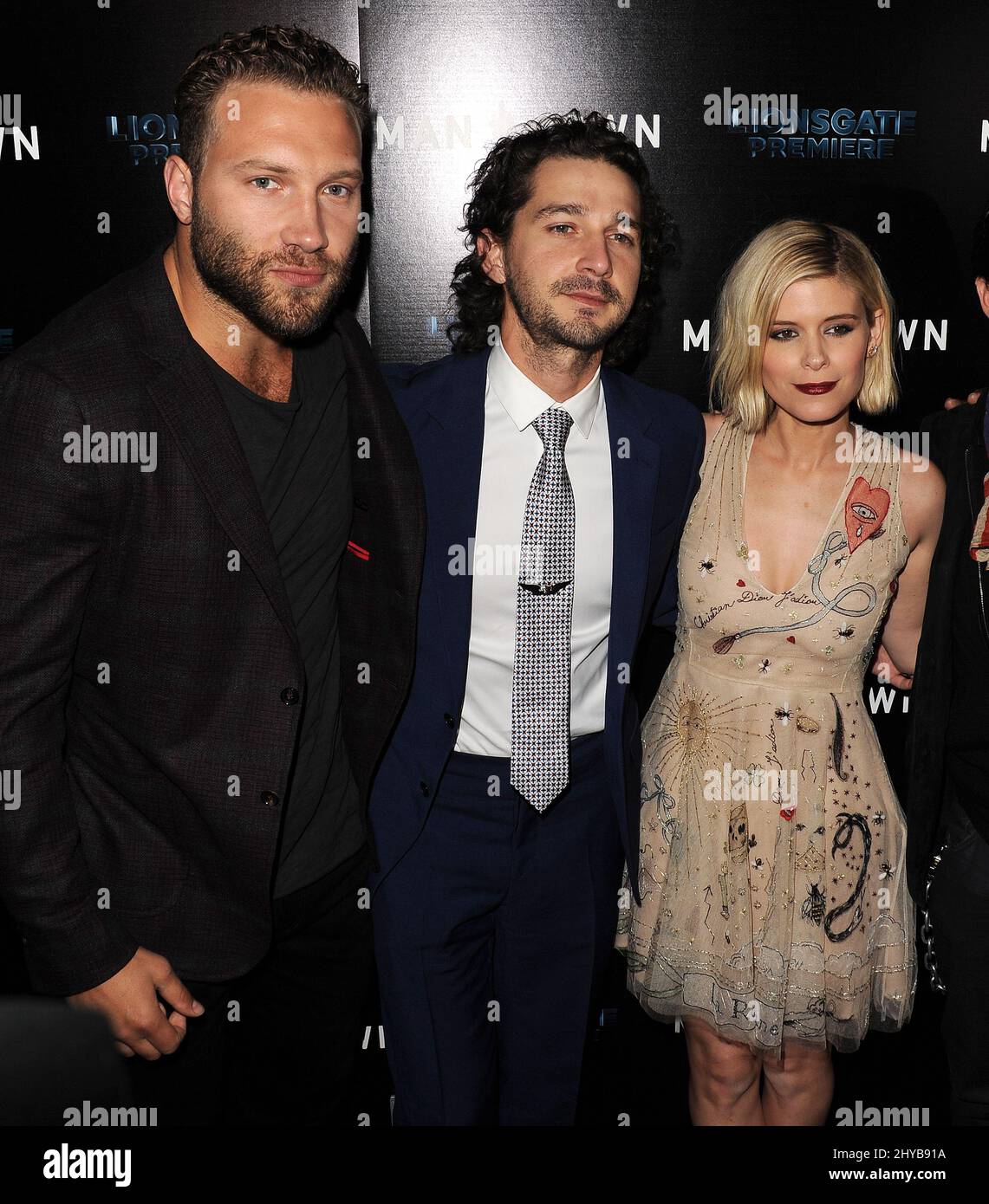 Jai Courtney, Shia LaBeouf, Kate Mara attending the 'Man Down' Los ...