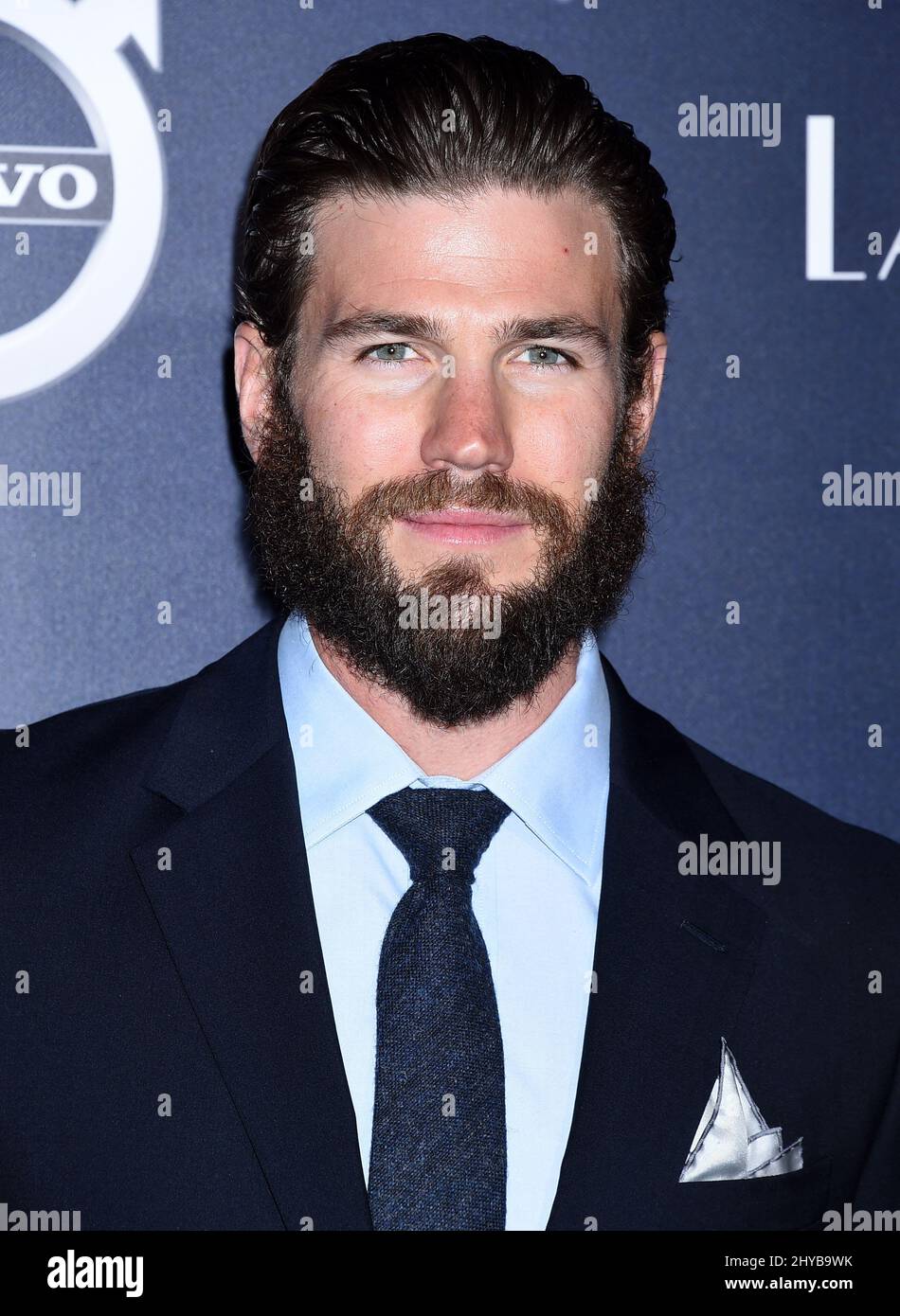 Austin Stowell attending the Los Angeles Premiere of 'La La Land' Stock