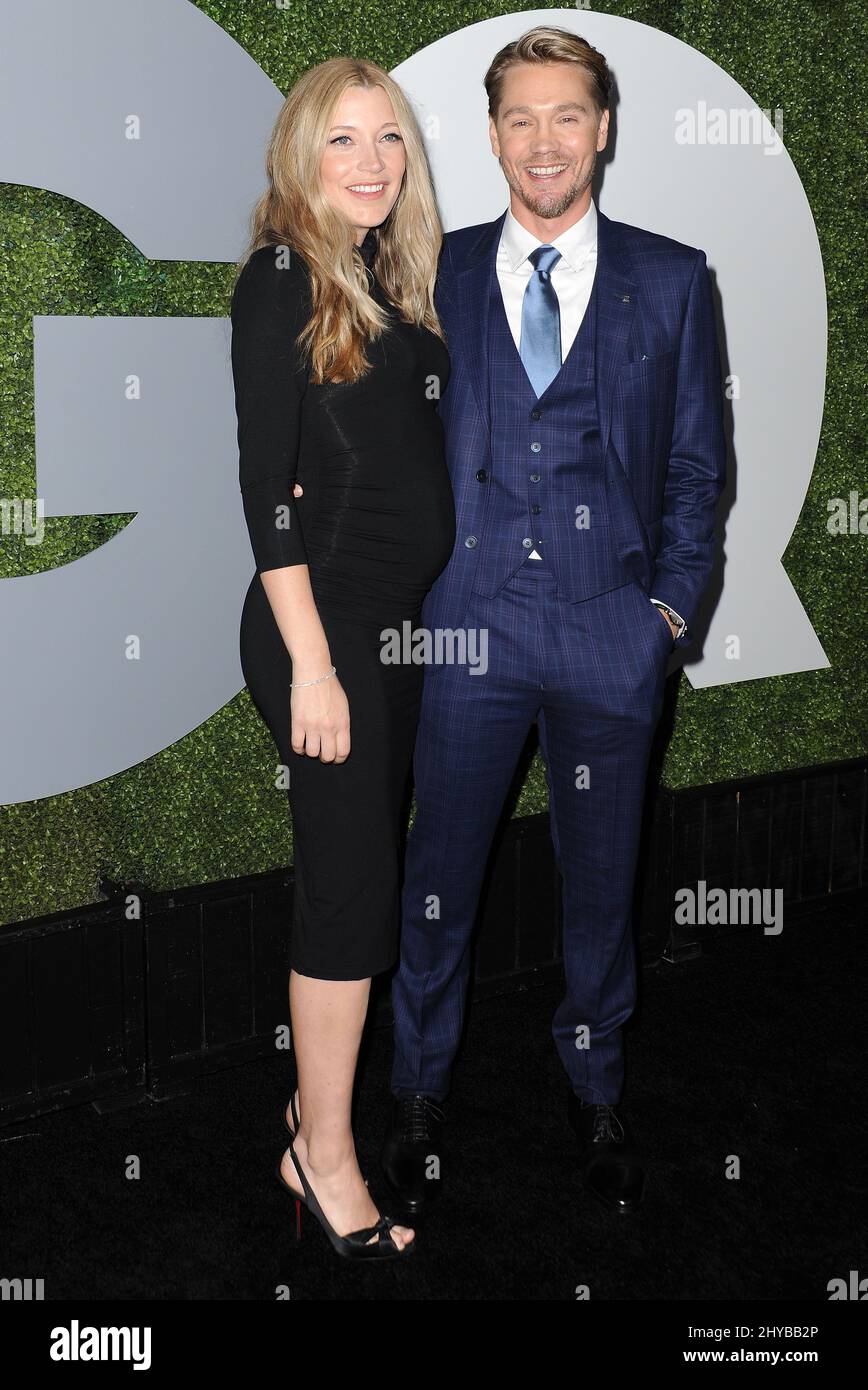 Chad Michael Murray, Sarah Roemer arriving for the 2016 GQ Man Of The ...